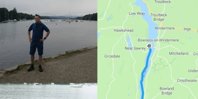 Mark, writer of Requiem For The Extreme at Lake Windermere before and after the Windermere One Way Swim