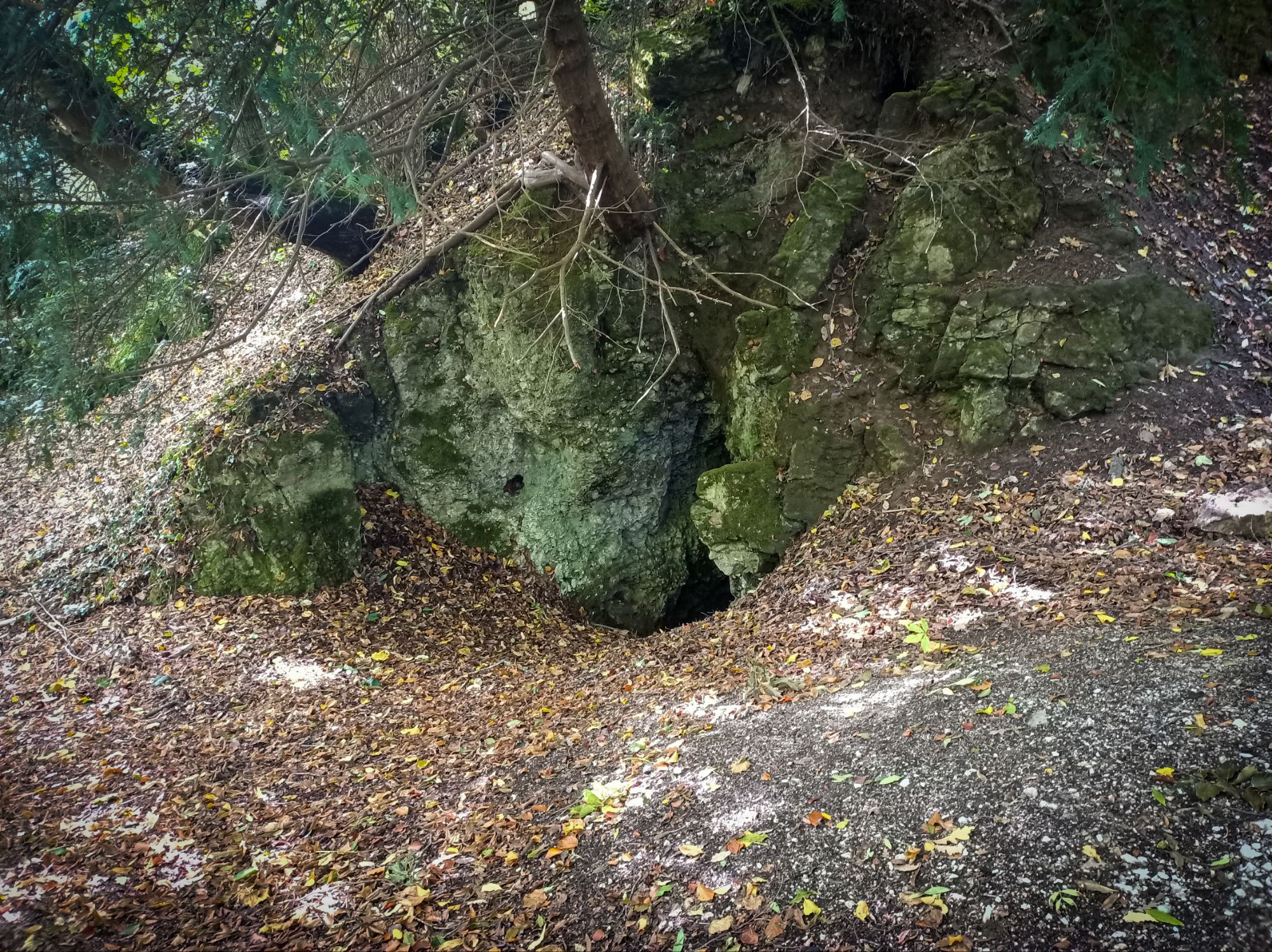 A mine adit, Wapping Mine, Matlock Bath
